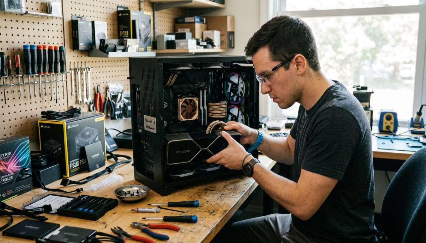 Comment le montage en direct influence l'achat de PC personnalisés ?